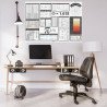 Affiche blanche bureau